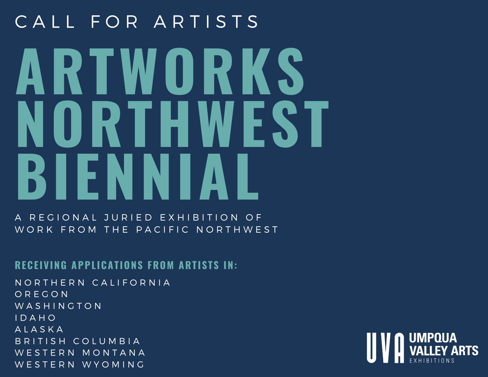 Call for Entries 2023 Artworks Northwest Biennial Roseburg Umpqua