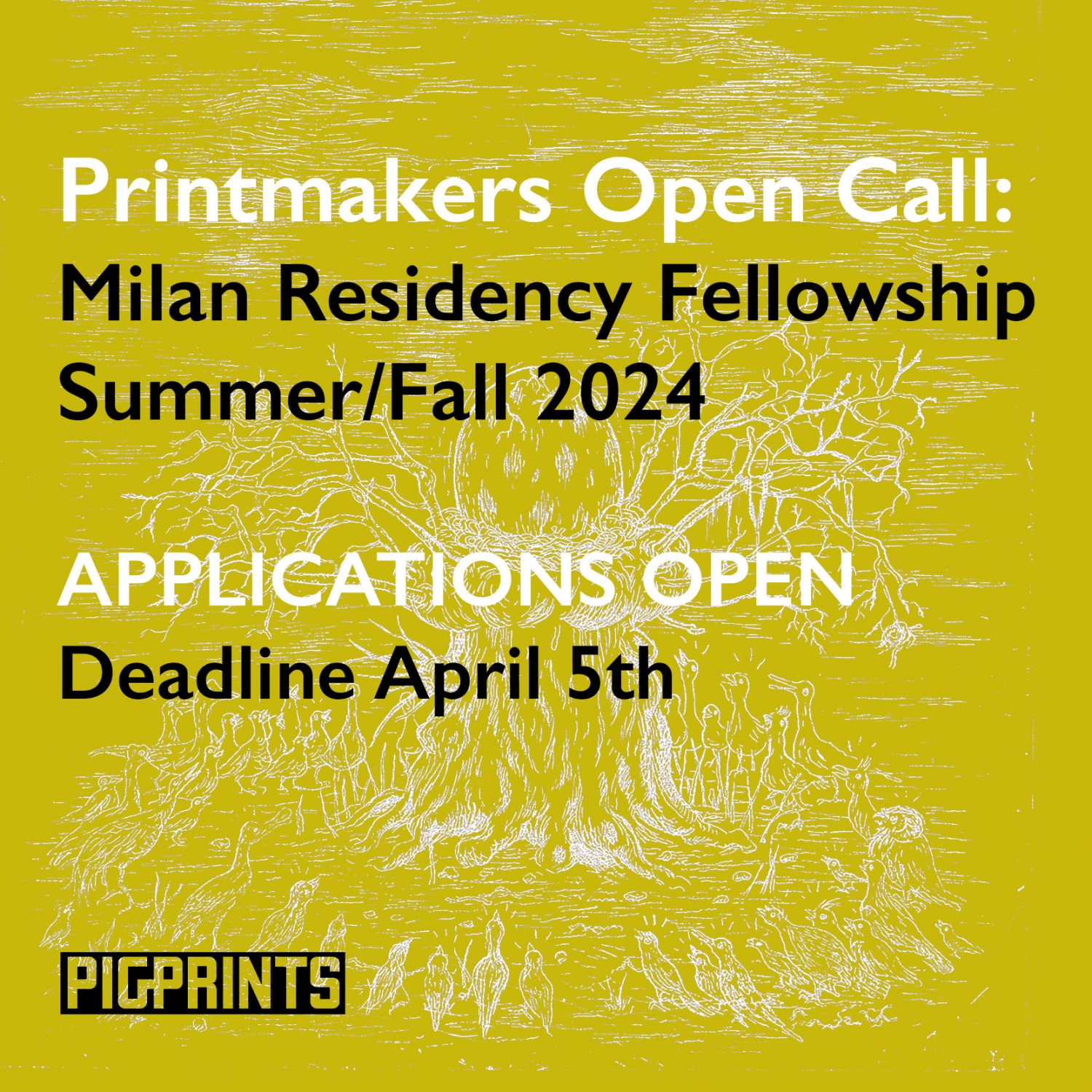 Call for Artists, Milan Residency Fellowship Summer/Fall 2024, Milan, pigprints