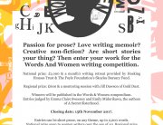 Words andn Women Short Prose New Writing Competition